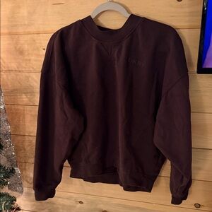 DKNY Women’s Chocolate Crewneck Sweater